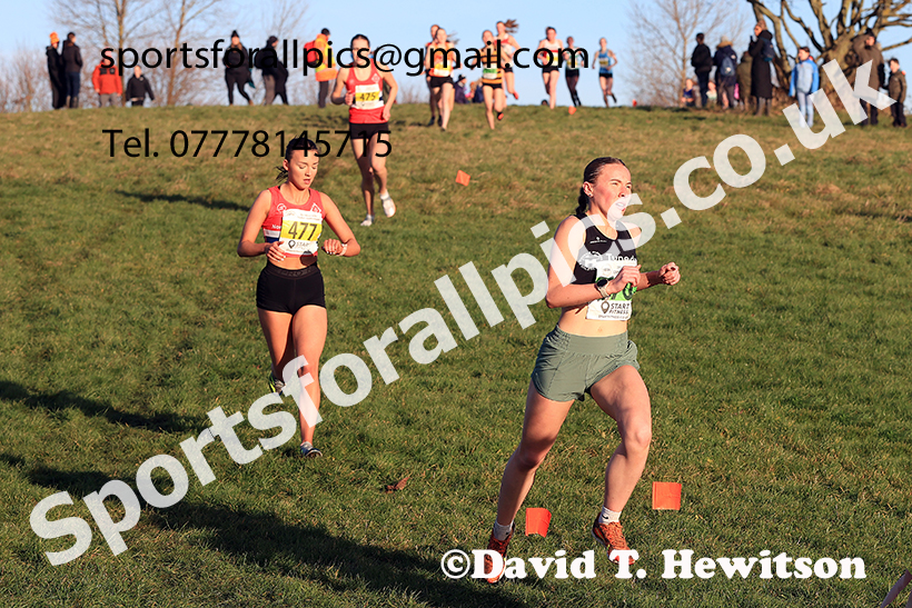 Womens under-17s and under-20s 2024 NECAA Cross Country Champs., Temple Park, South Shields. Photo: David T. Hewitson/Sports for All Pics